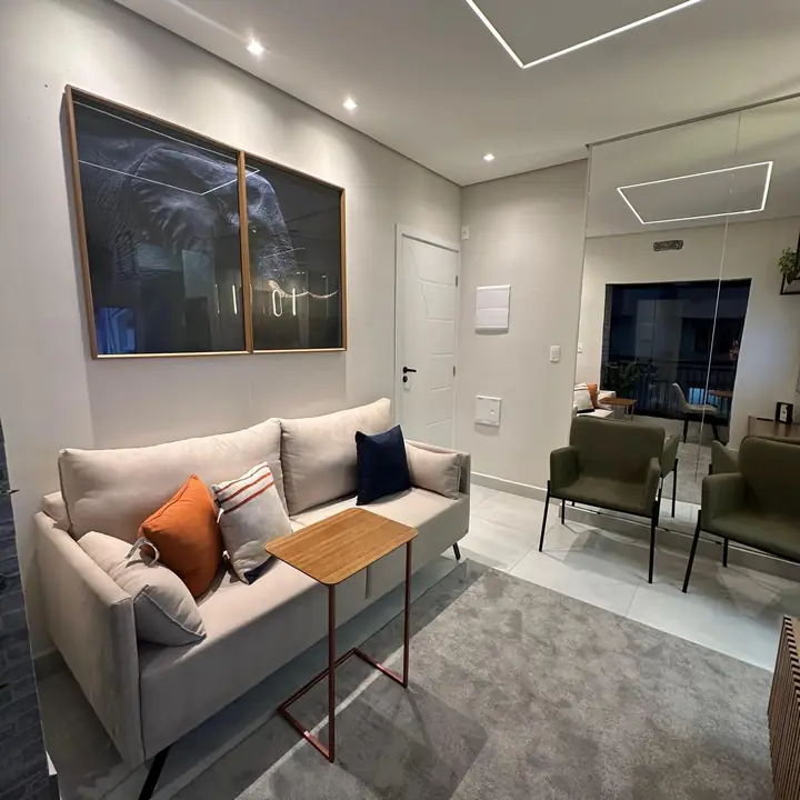 Sala de estar decorada
